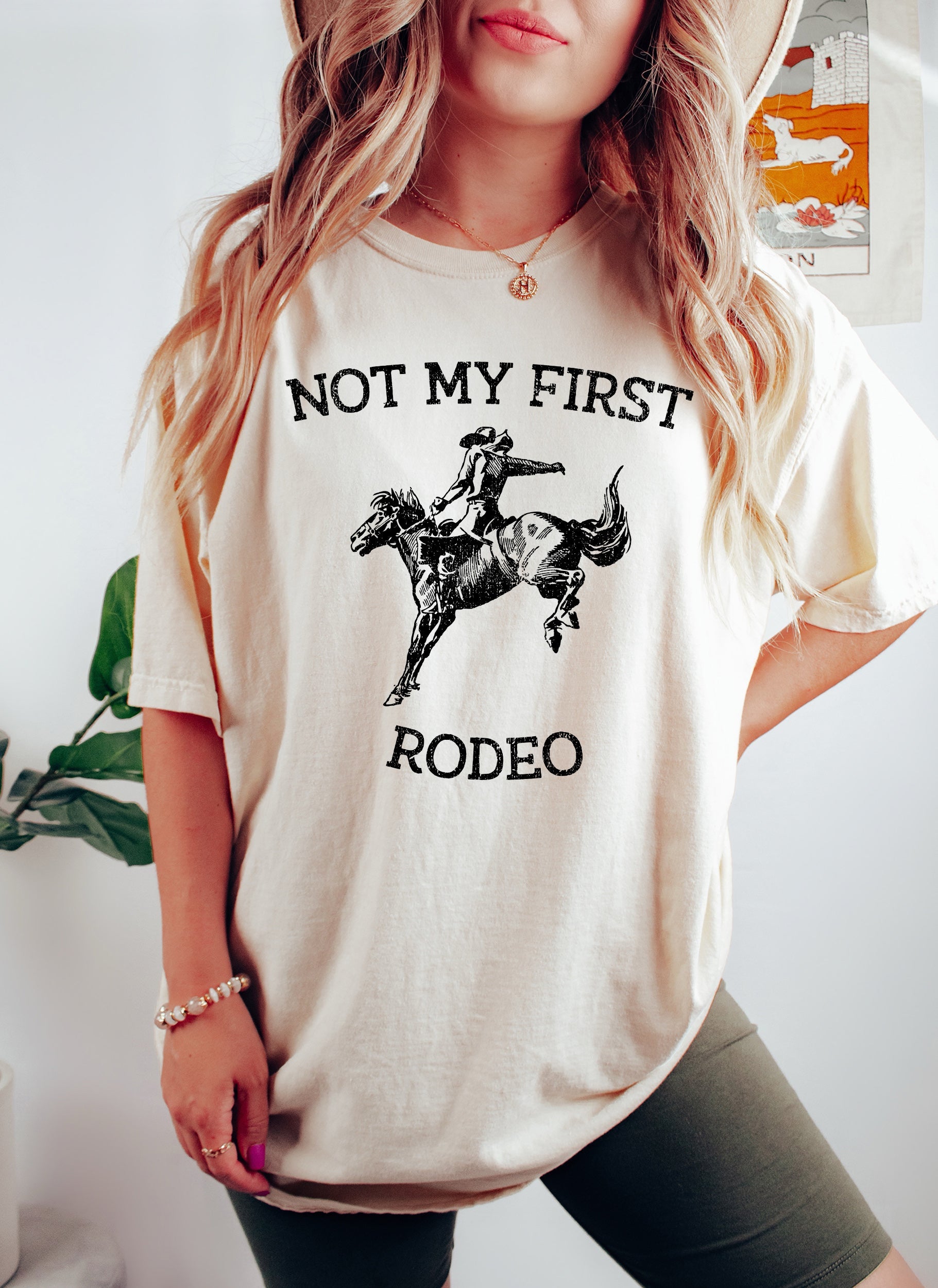 Not My First Rodeo Western Comfort Colors Tshirt