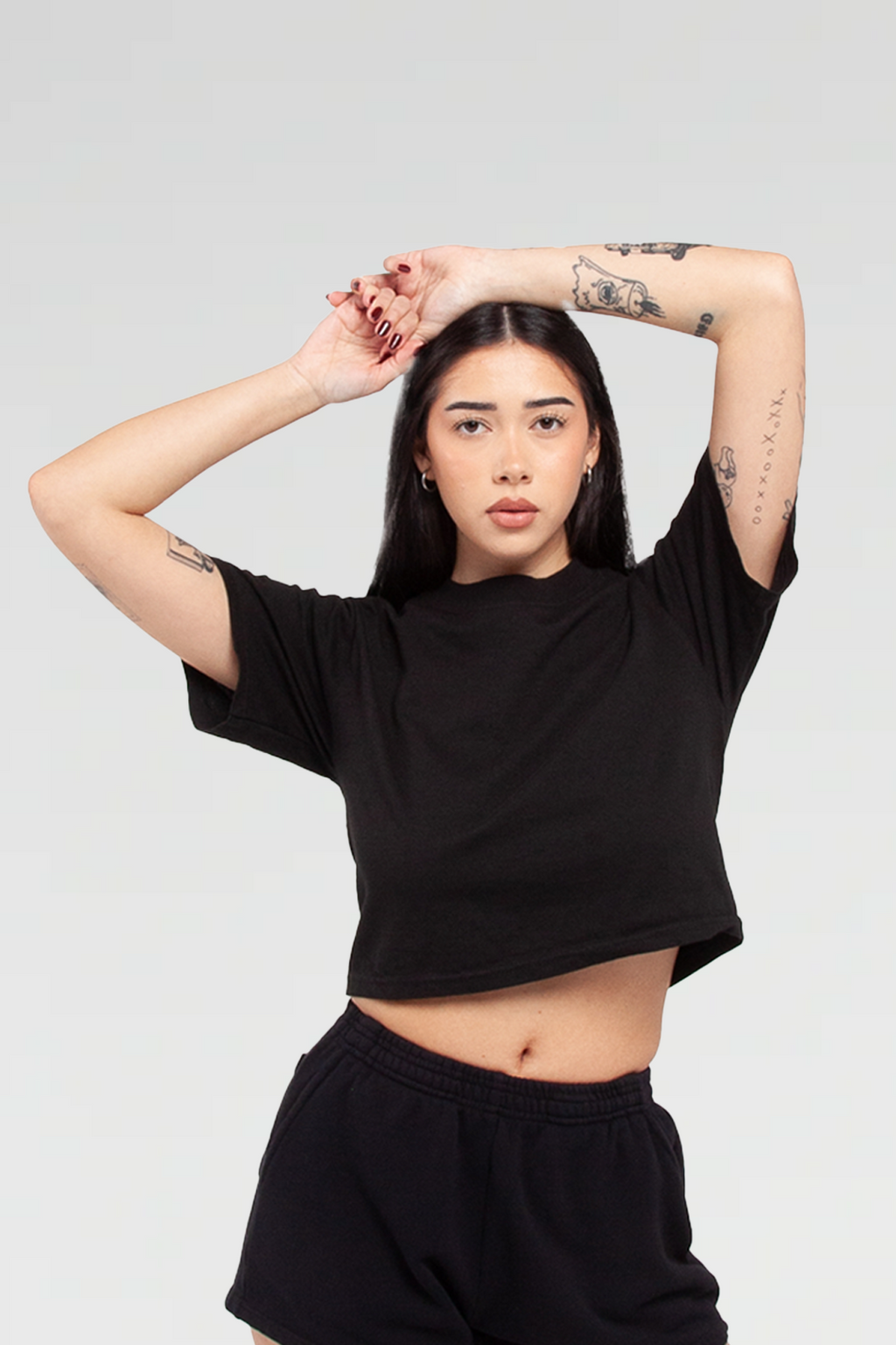 Womens Garment Dye Crop Top